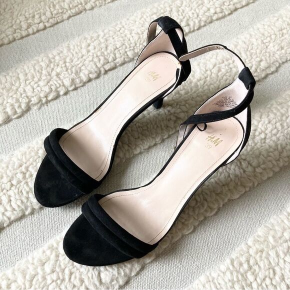 H&M‎ black sandal heels - Picture 1 of 4